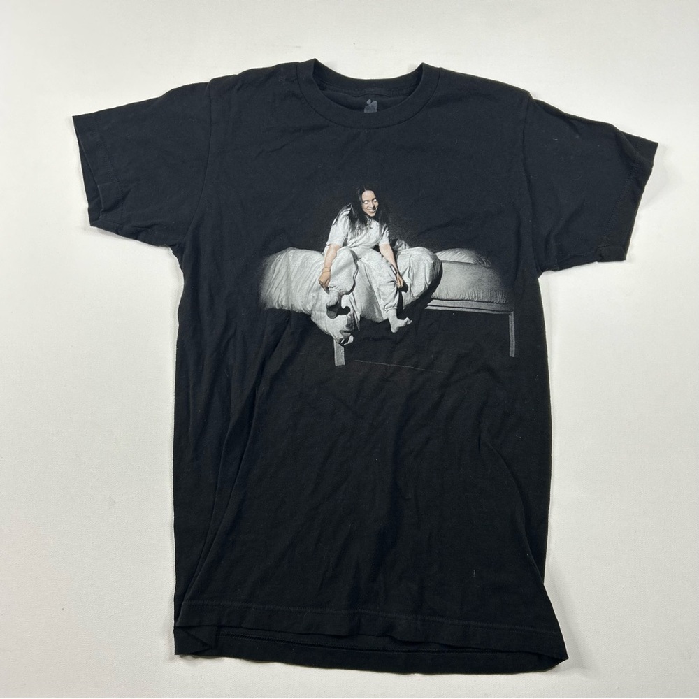 Womens Shirt Billie Eilish When We Sleep Tour 2019 Concert Black Size Small NEW